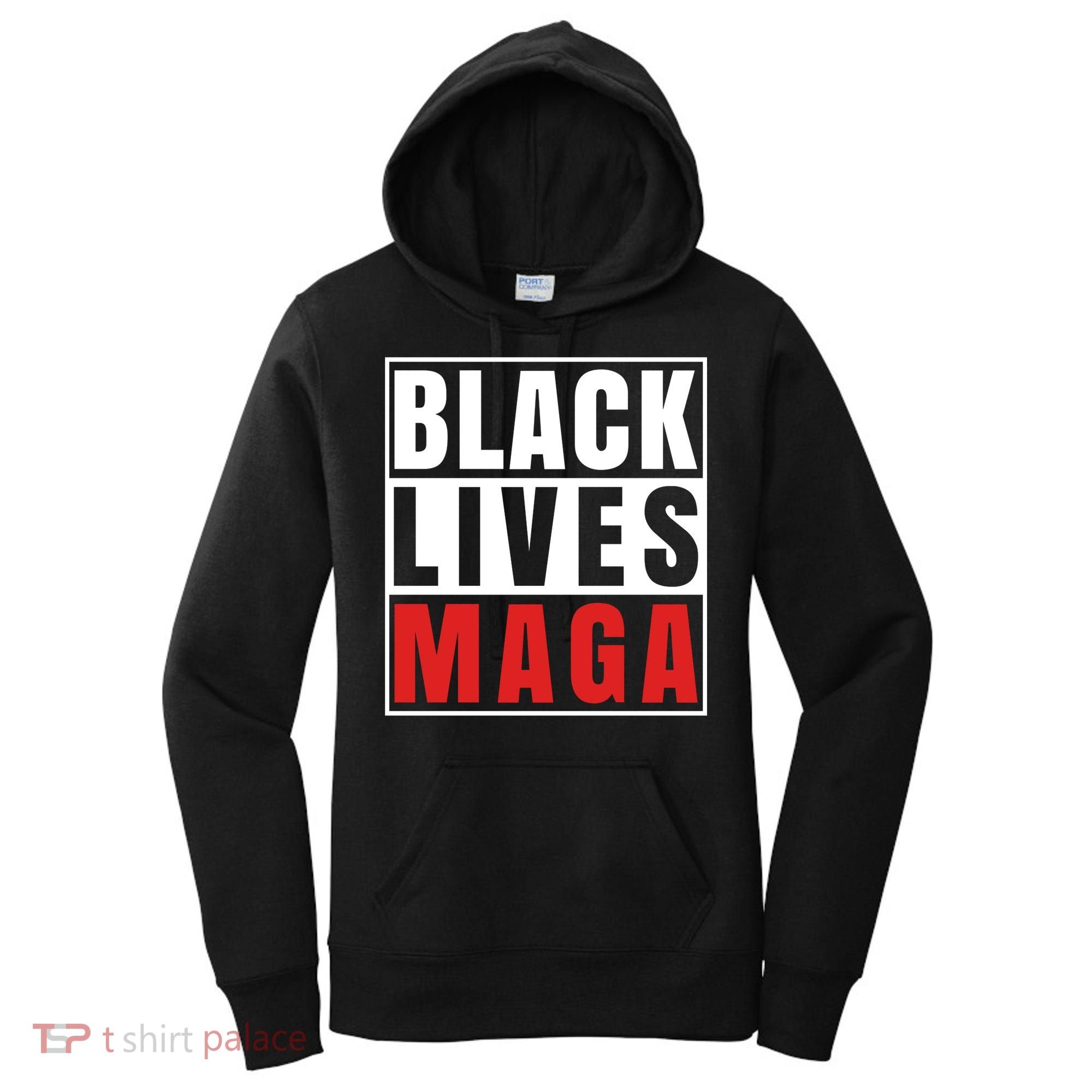 Black Lives Maga Black Conservative Republican Women's Hoodie