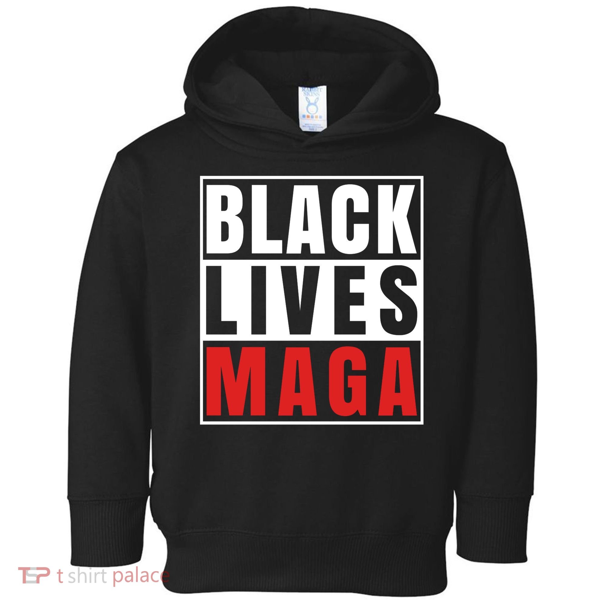 Black Lives Maga Black Conservative Republican Toddler Hoodie