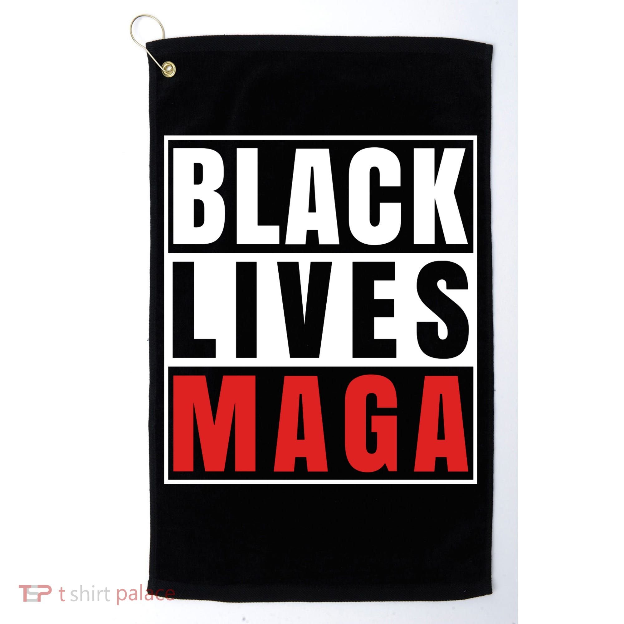 Black Lives Maga Black Conservative Republican Golf Towel