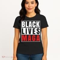 Black Lives Maga Black Conservative Republican Women's T-Shirt thumb 4