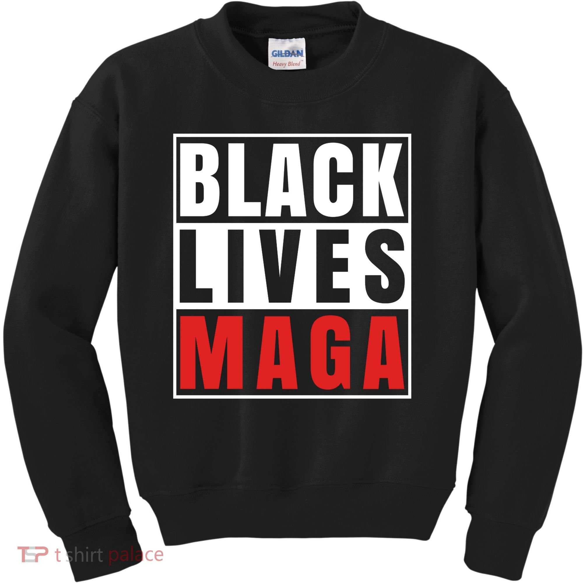 Black Lives Maga Black Conservative Republican Kids Sweatshirt