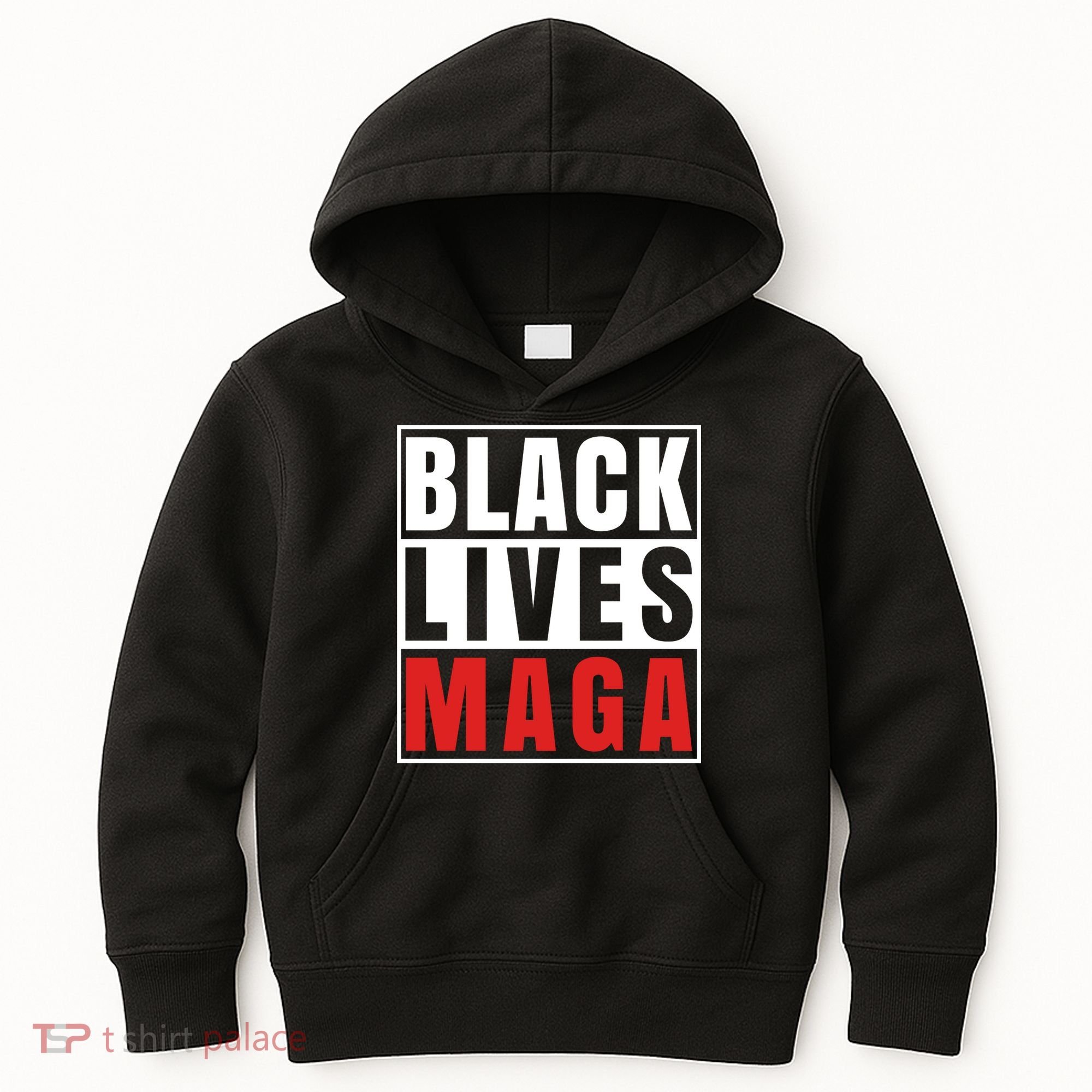 Black Lives Maga Black Conservative Republican Kids Hoodie