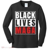 Black Lives Maga Black Conservative Republican Kids Long Sleeve Shirt thumb 0