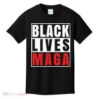 Black Lives Maga Black Conservative Republican Kids T-Shirt thumb 0