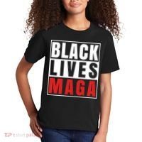 Black Lives Maga Black Conservative Republican Kids T-Shirt thumb 2