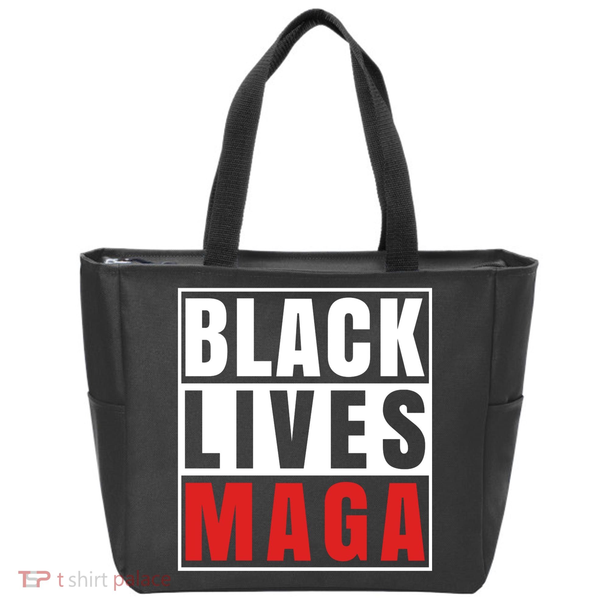 Black Lives Maga Black Conservative Republican Tote Bag