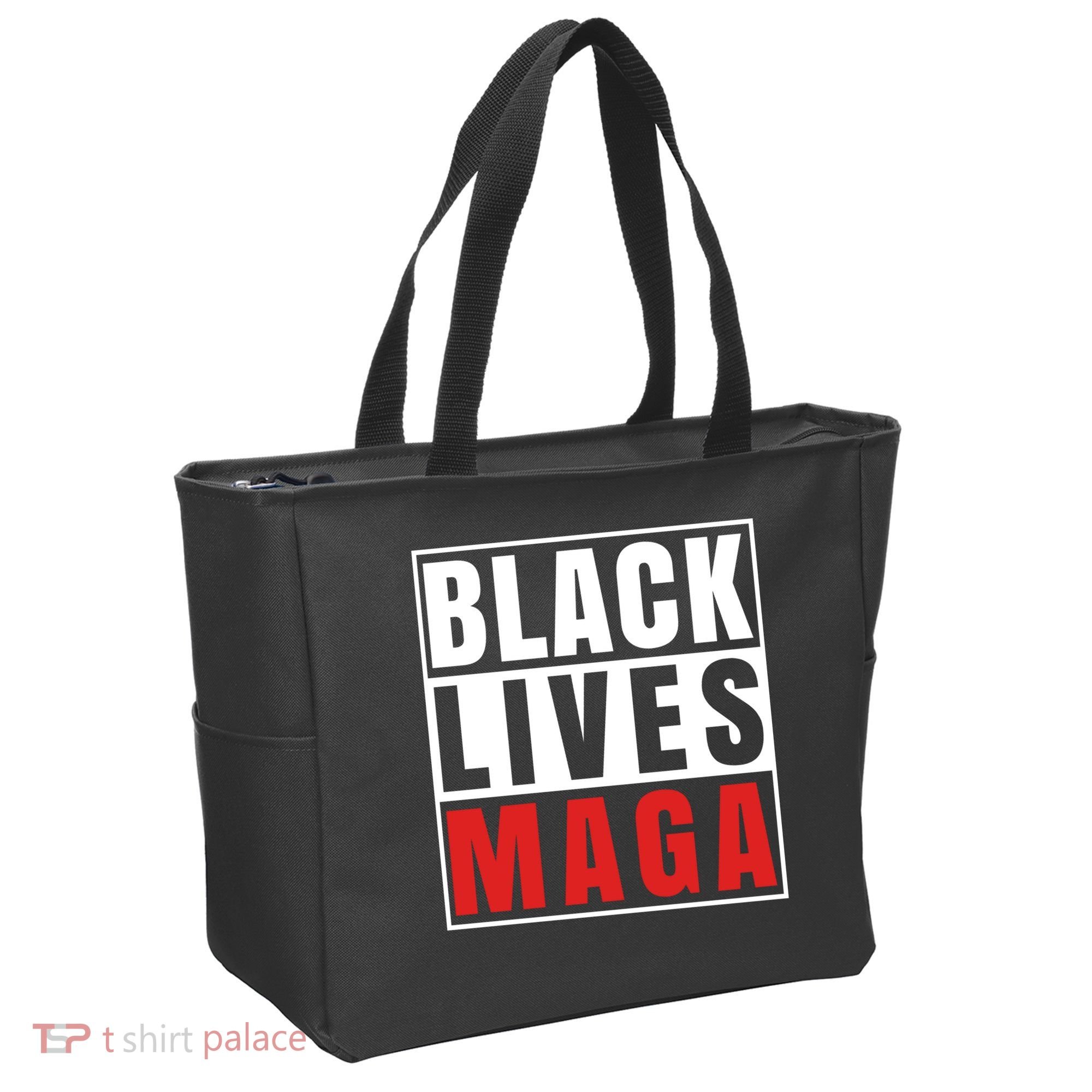 Black Lives Maga Black Conservative Republican Tote Bag