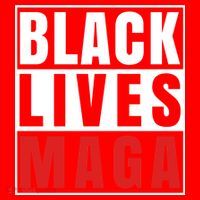 Black Lives Maga Black Conservative Republican Santa Hat thumb 1