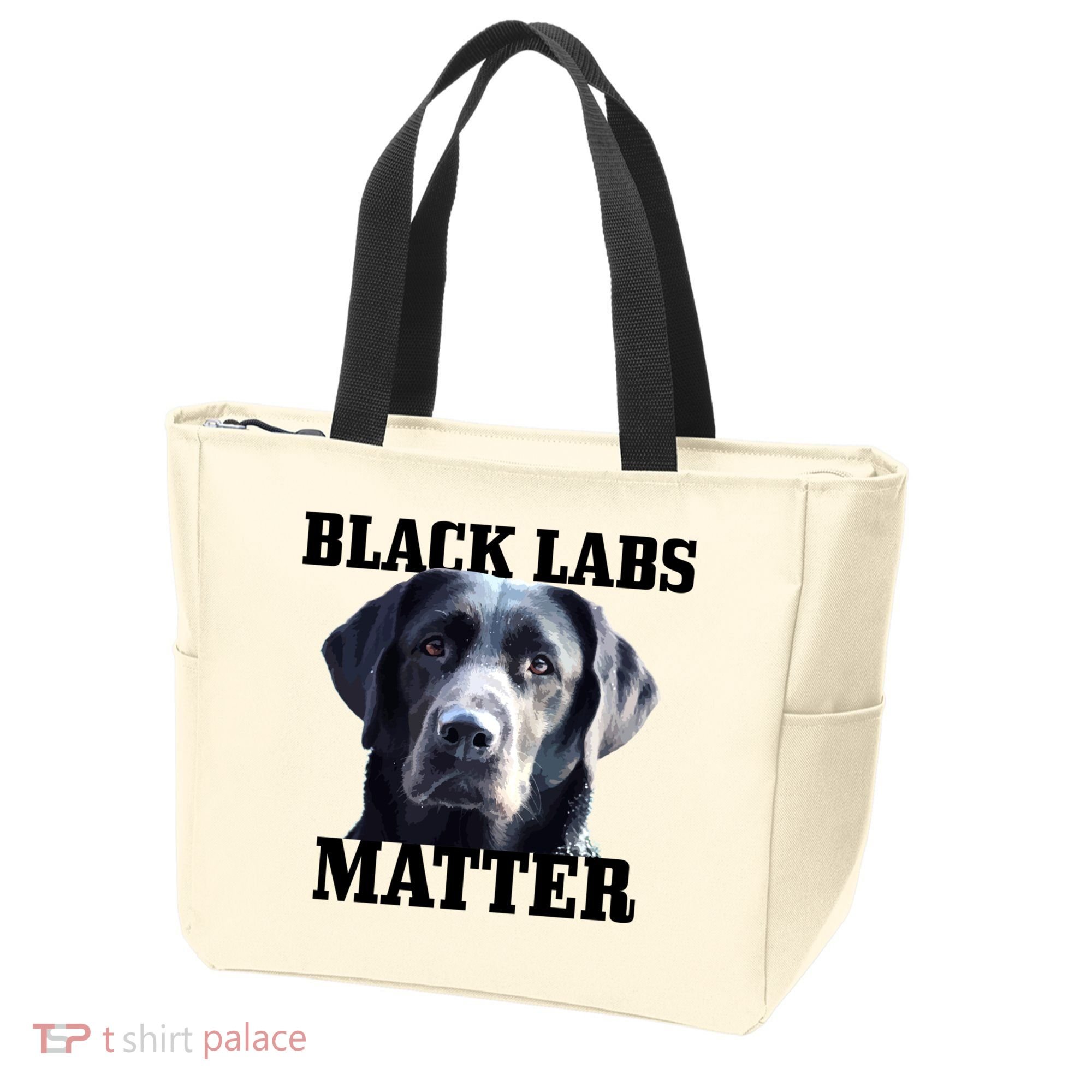 Black Labs Matter Labrador Retriever Mom Dad Dog Lover Funny Gift Tote Bag