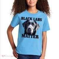 Black Labs Matter Labrador Retriever Mom Dad Dog Lover Funny Gift Kids T-Shirt thumb 2