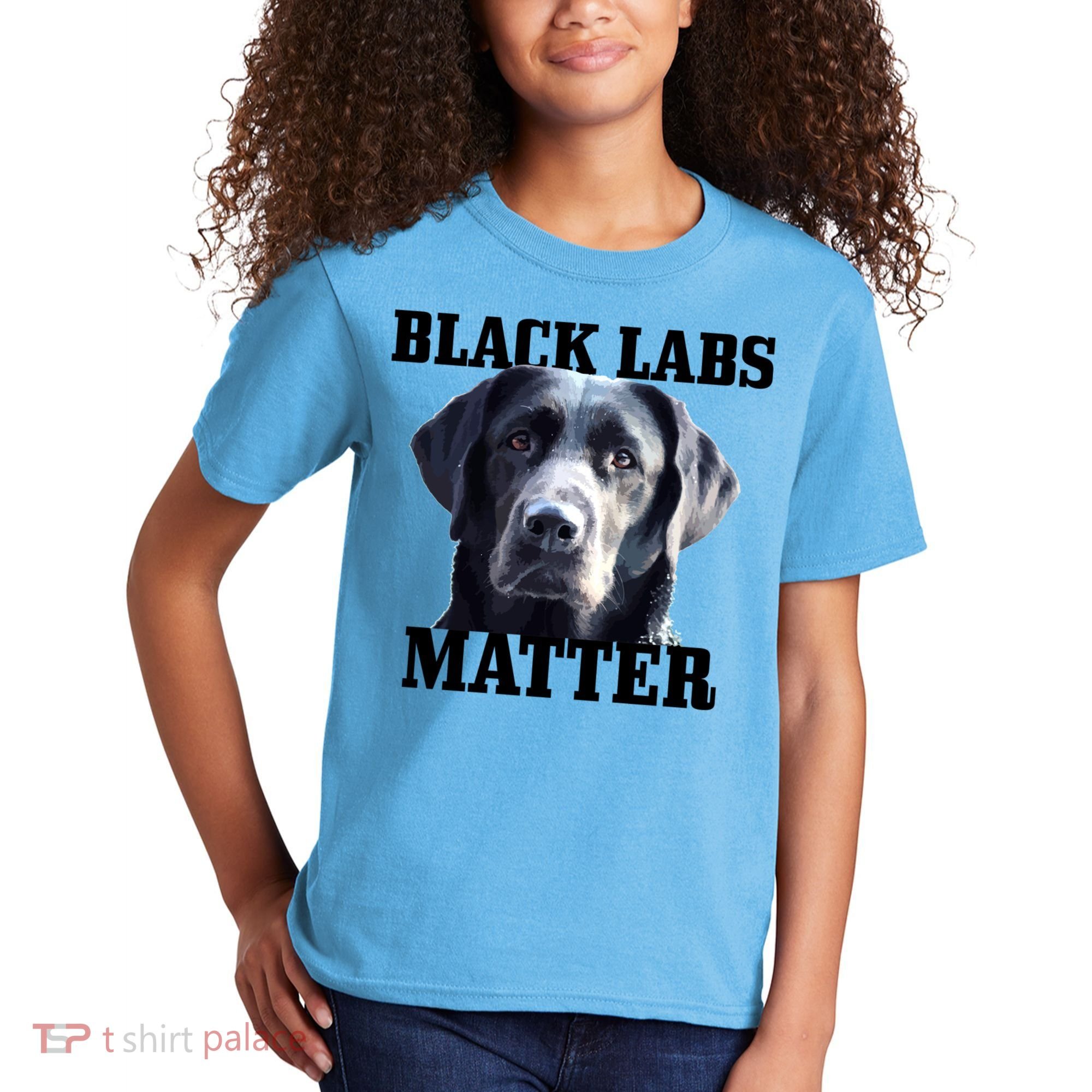 Black Labs Matter Labrador Retriever Mom Dad Dog Lover Funny Gift Kids T-Shirt