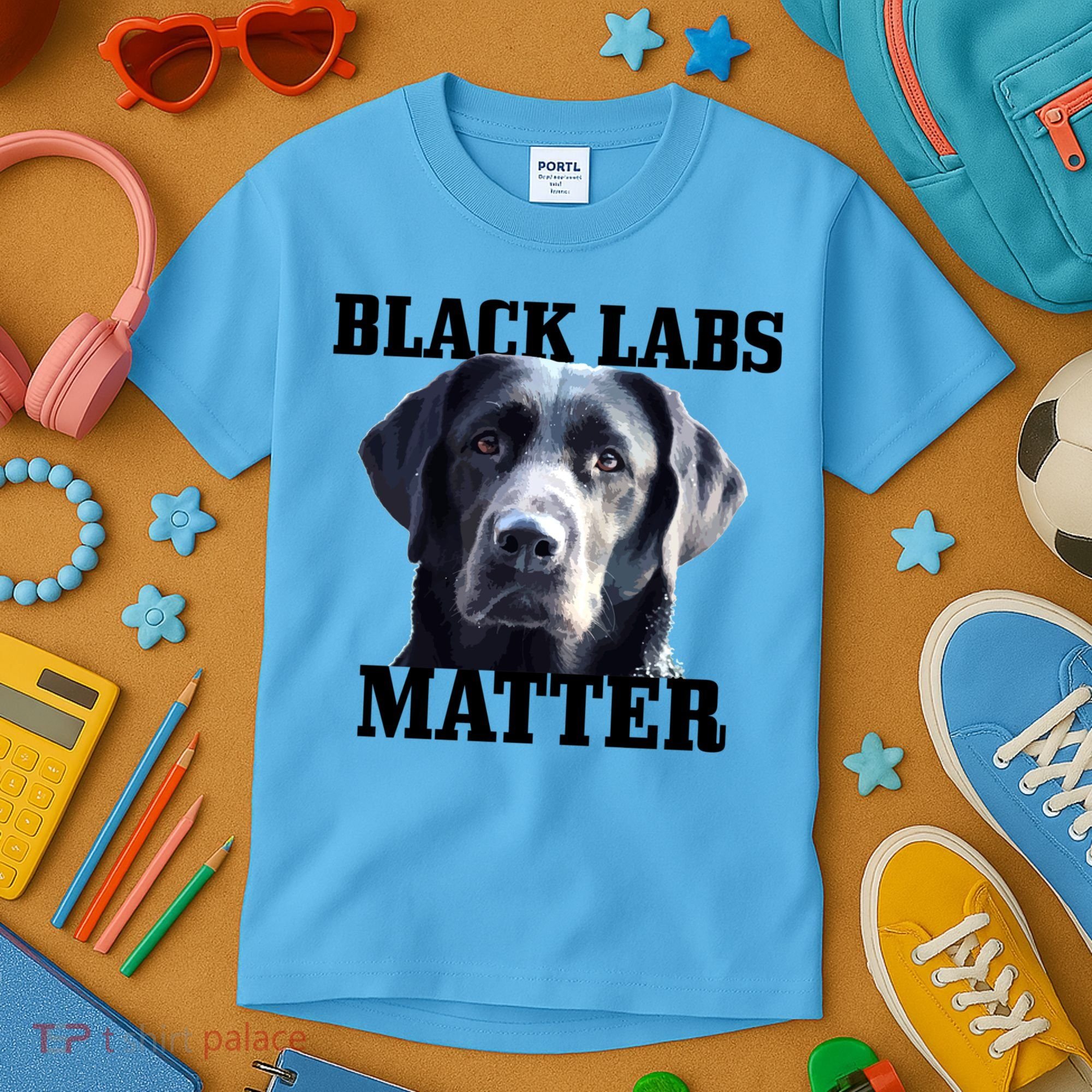 Black Labs Matter Labrador Retriever Mom Dad Dog Lover Funny Gift Kids T-Shirt