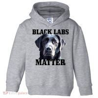 Black Labs Matter Labrador Retriever Mom Dad Dog Lover Funny Gift Toddler Hoodie thumb 0