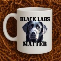 Black Labs Matter Labrador Retriever Mom Dad Dog Lover Funny Gift Coffee Mug thumb 2