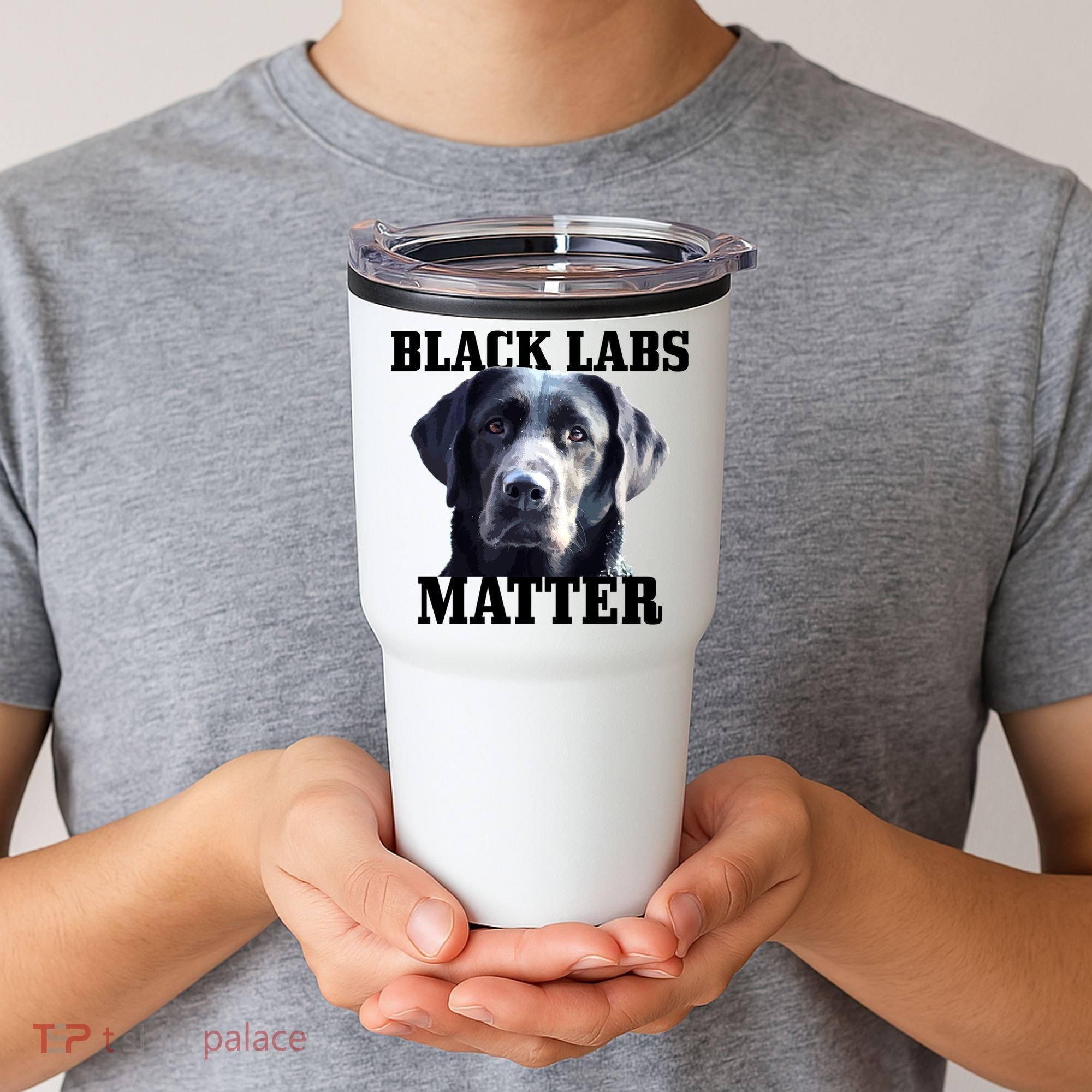 Black Labs Matter Labrador Retriever Mom Dad Dog Lover Funny Gift Tumbler