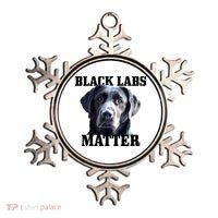 Black Labs Matter Labrador Retriever Mom Dad Dog Lover Funny Gift Ornament thumb 0