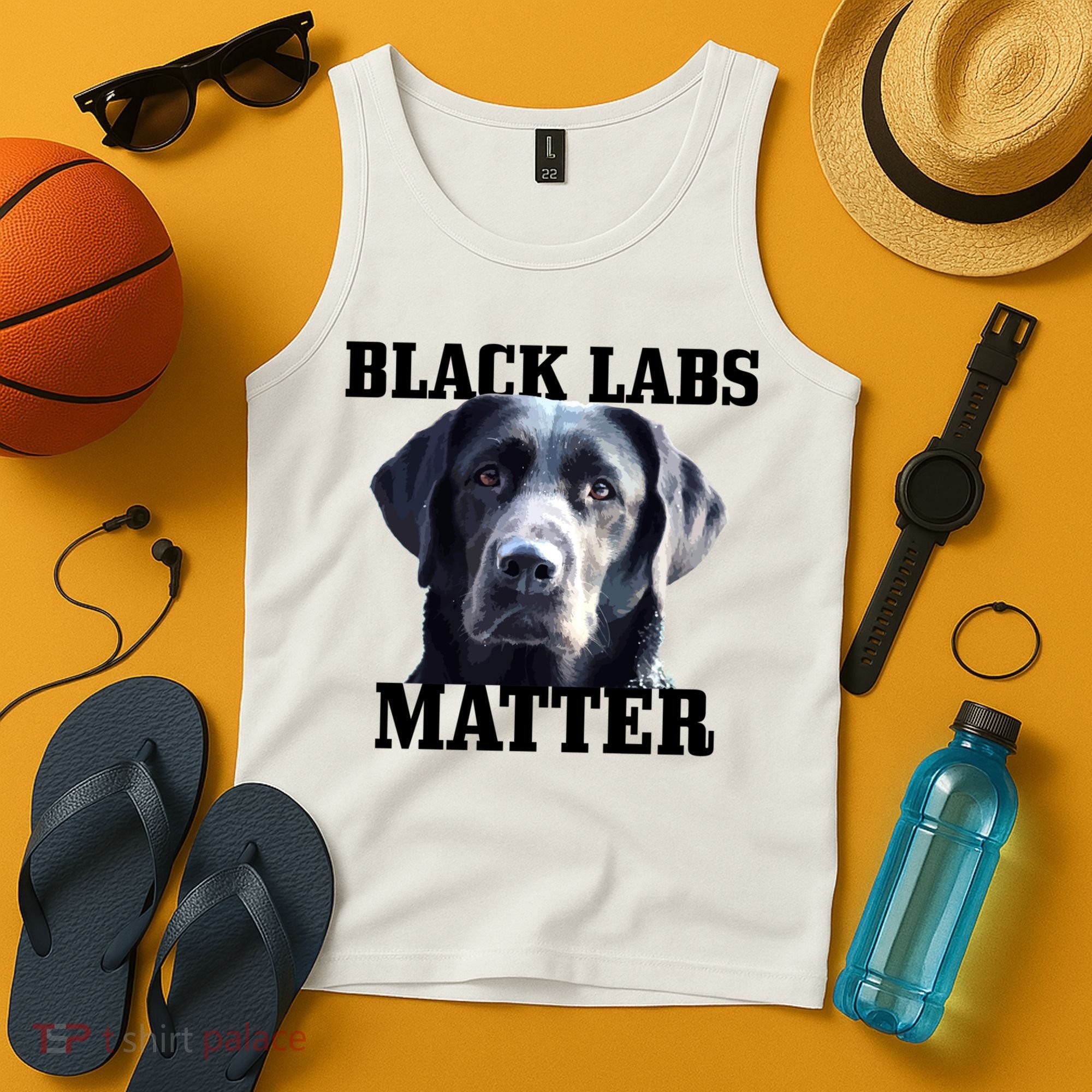 Black Labs Matter Labrador Retriever Mom Dad Dog Lover Funny Gift Tank Top