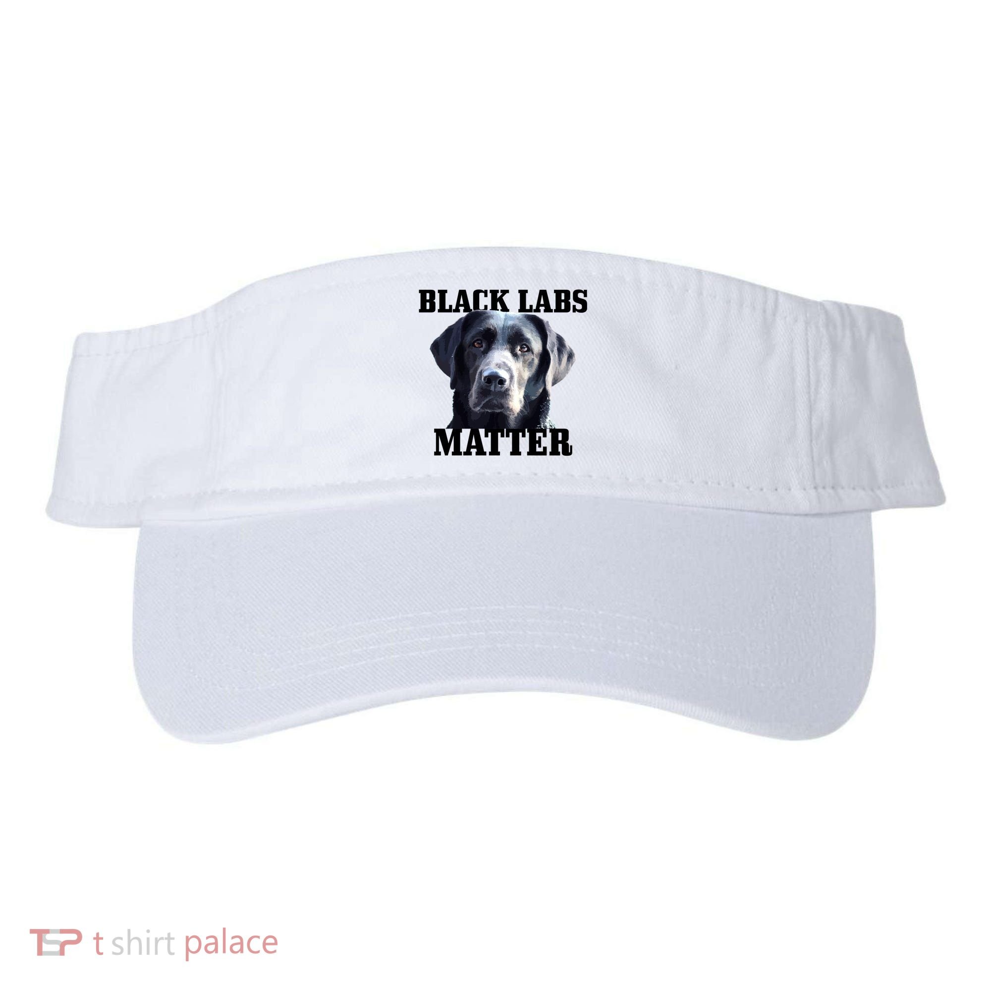 Black Labs Matter Labrador Retriever Mom Dad Dog Lover Funny Gift Visor