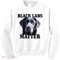 Black Labs Matter Labrador Retriever Mom Dad Dog Lover Funny Gift Kids Sweatshirt thumb 0