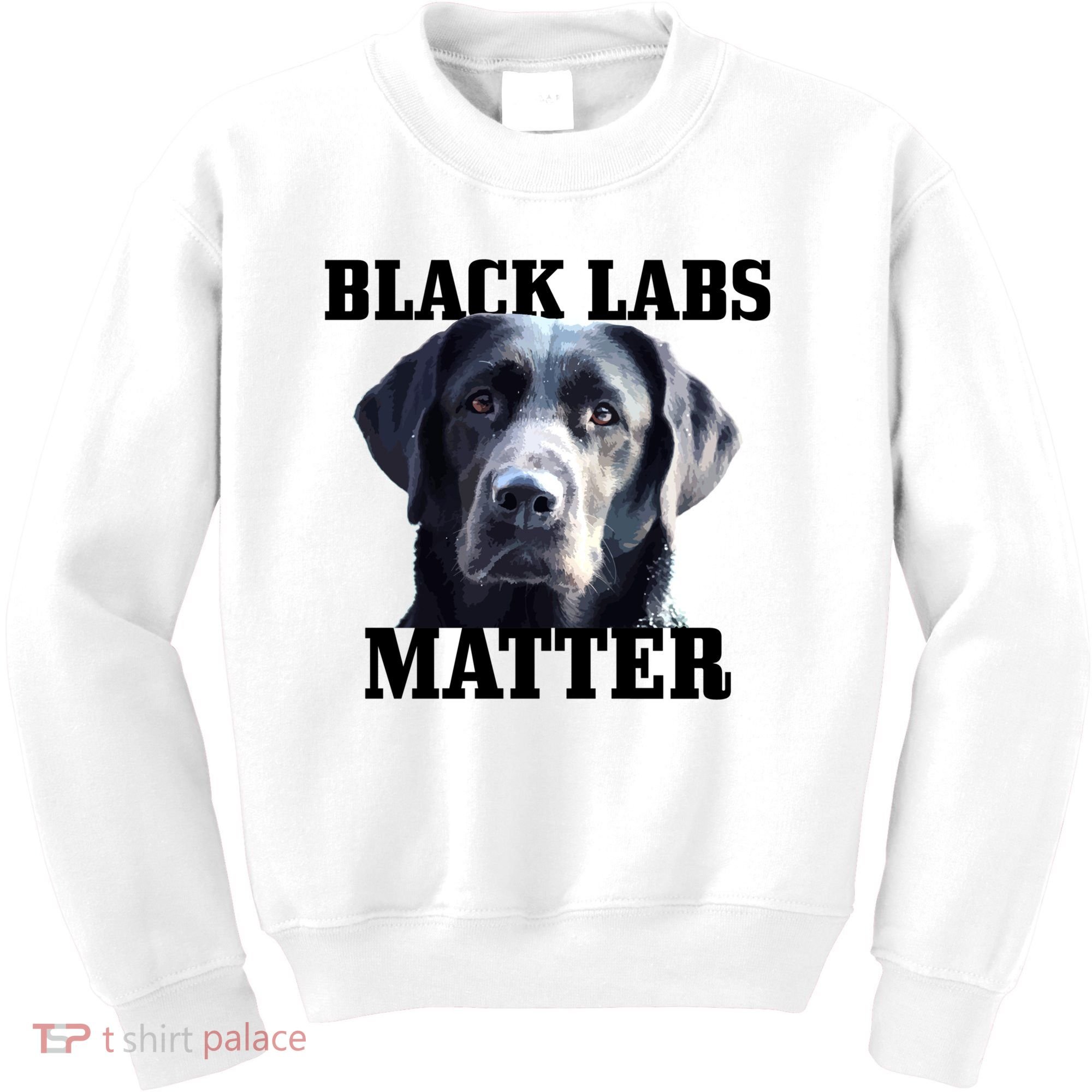 Black Labs Matter Labrador Retriever Mom Dad Dog Lover Funny Gift Kids Sweatshirt
