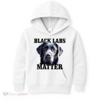 Black Labs Matter Labrador Retriever Mom Dad Dog Lover Funny Gift Kids Hoodie thumb 0