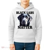 Black Labs Matter Labrador Retriever Mom Dad Dog Lover Funny Gift Kids Hoodie thumb 4
