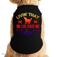 Black Lab Mom Livin That Life Labrador Retriever Great Gift Doggie Tank thumb 0