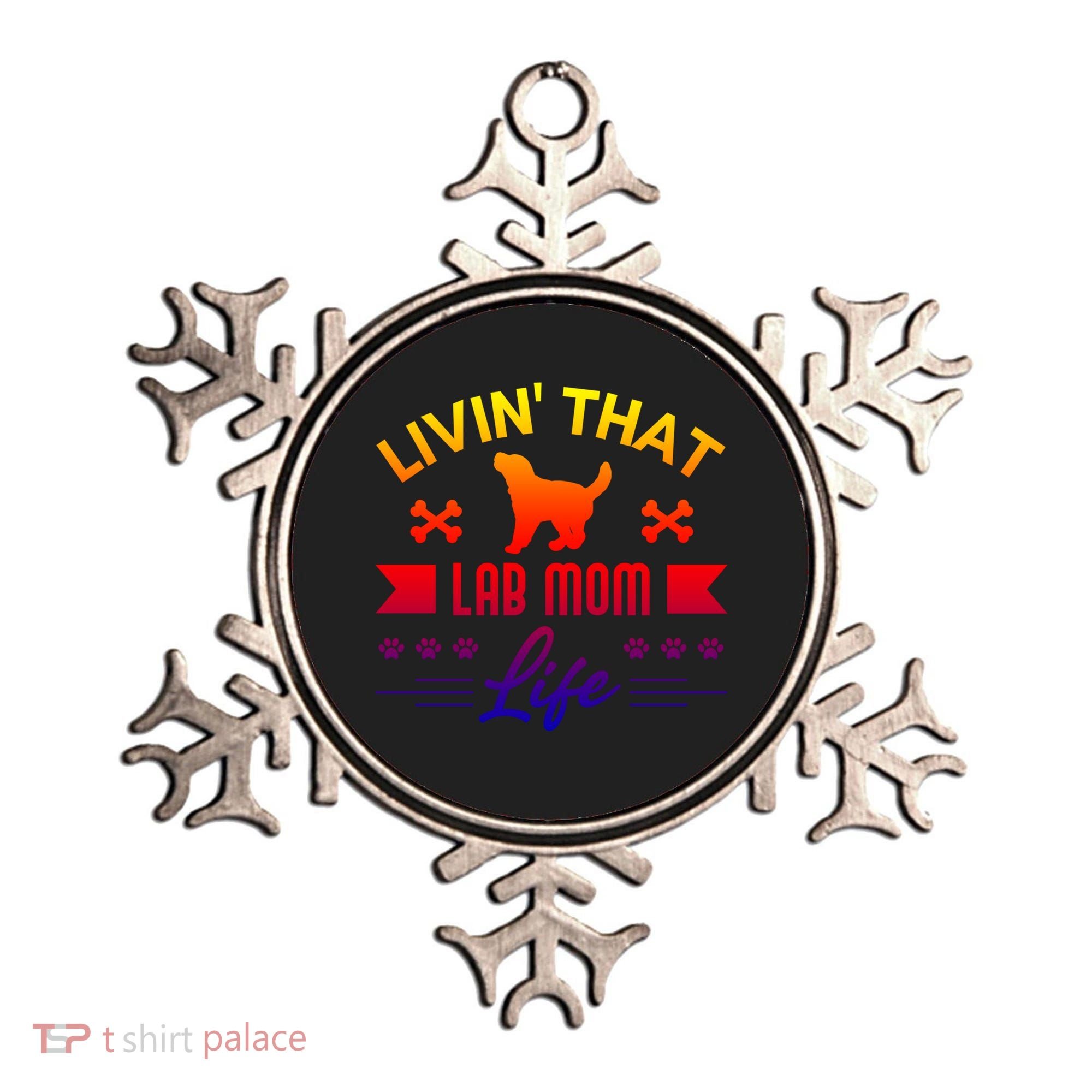 Black Lab Mom Livin That Life Labrador Retriever Great Gift Ornament