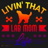 Black Lab Mom Livin That Life Labrador Retriever Great Gift Ornament thumb 1