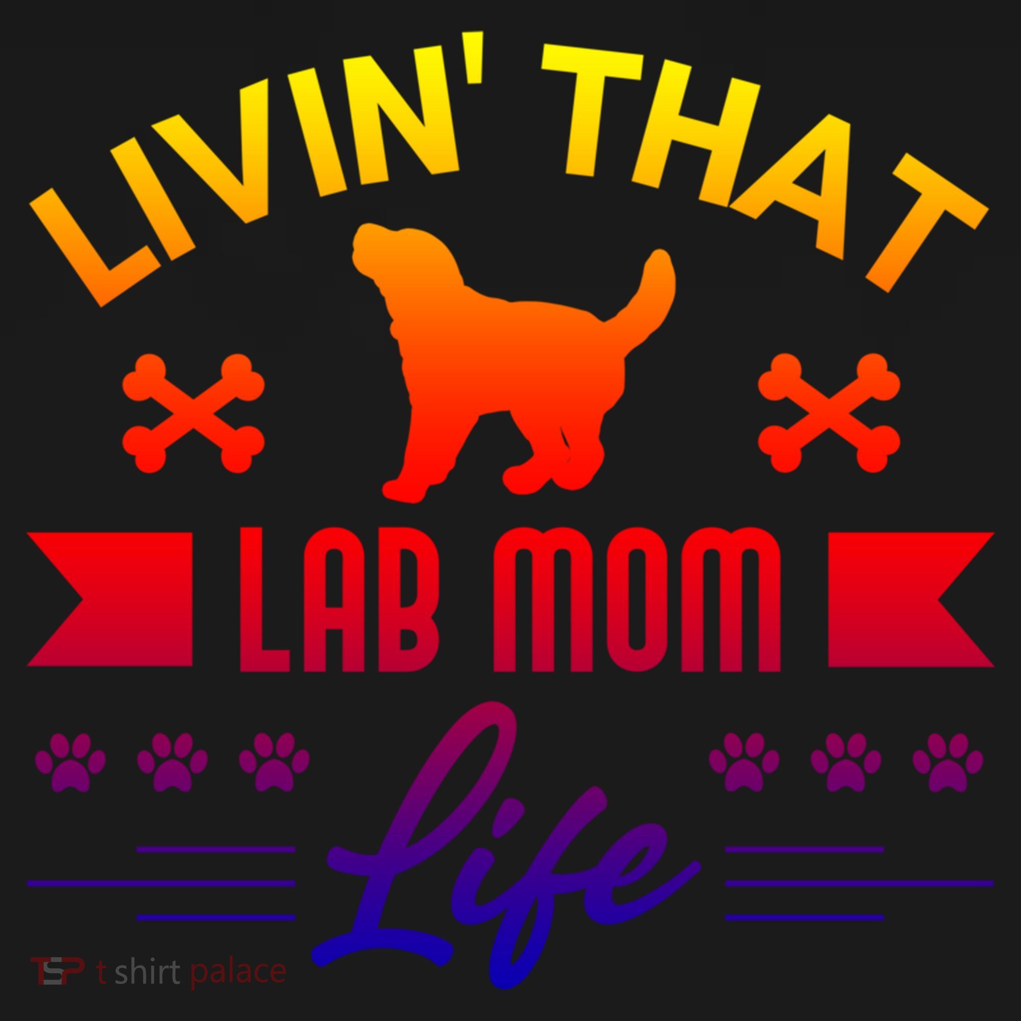 Black Lab Mom Livin That Life Labrador Retriever Great Gift Ornament