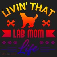 Black Lab Mom Livin That Life Labrador Retriever Great Gift Hat thumb 2