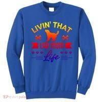 Black Lab Mom Livin That Life Labrador Retriever Great Gift Sweatshirt thumb 0