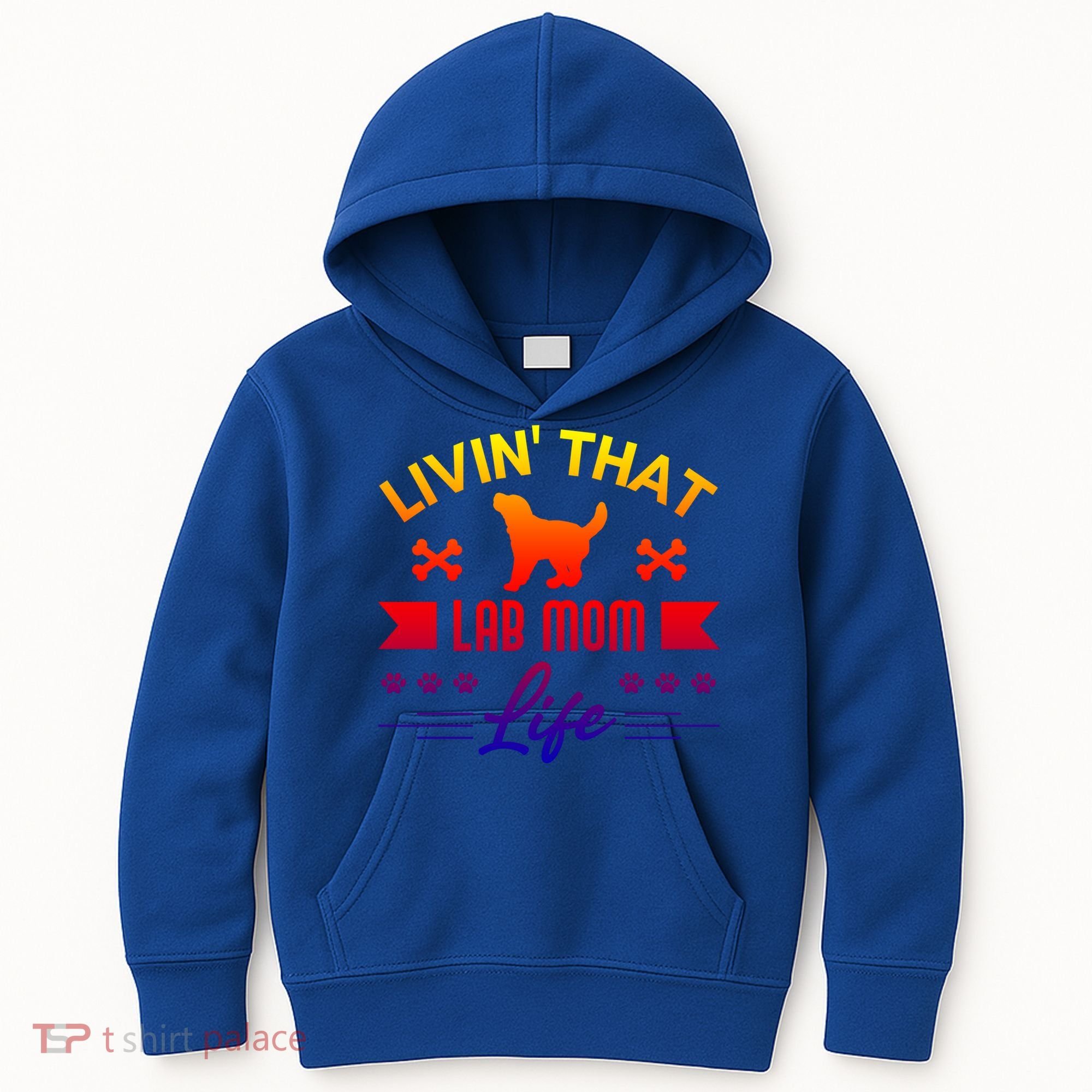 Black Lab Mom Livin That Life Labrador Retriever Great Gift Kids Hoodie