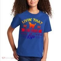 Black Lab Mom Livin That Life Labrador Retriever Great Gift Kids T-Shirt thumb 2