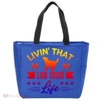 Black Lab Mom Livin That Life Labrador Retriever Great Gift Tote Bag thumb 0