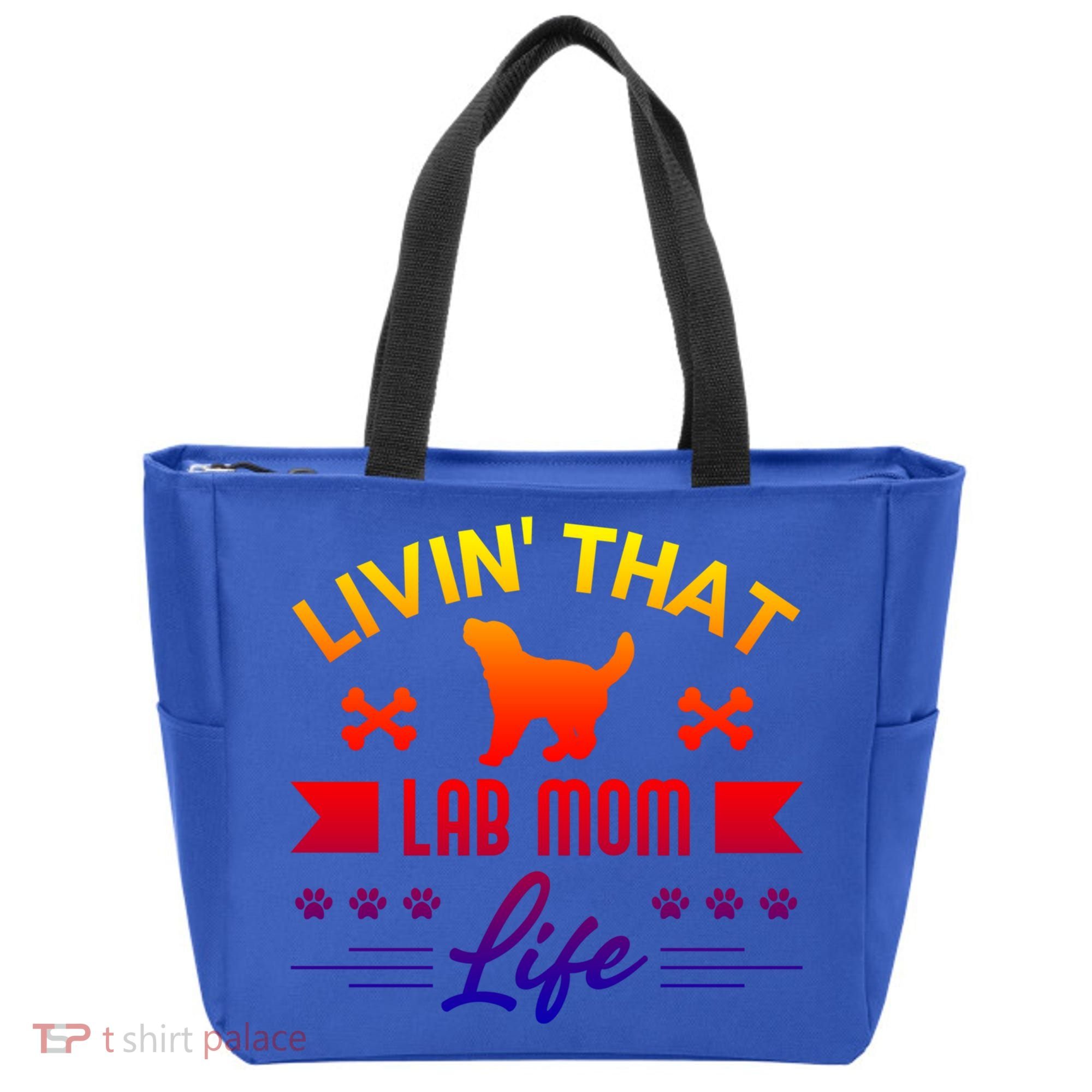 Black Lab Mom Livin That Life Labrador Retriever Great Gift Tote Bag