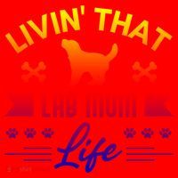 Black Lab Mom Livin That Life Labrador Retriever Great Gift Santa Hat thumb 1