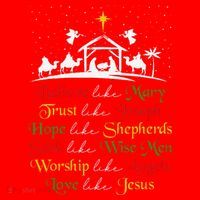 Believe Like Mary Trust Like Joseph Christian Nativity Scene Santa Hat thumb 1