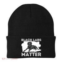 Black Labs Matter Labrador Retriever Lover Dog Owner Beanie thumb 0