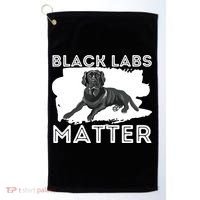 Black Labs Matter Labrador Retriever Lover Dog Owner Golf Towel thumb 0