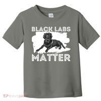 Black Labs Matter Labrador Retriever Lover Dog Owner Toddler T-Shirt thumb 0