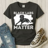 Black Labs Matter Labrador Retriever Lover Dog Owner Women's T-Shirt thumb 3