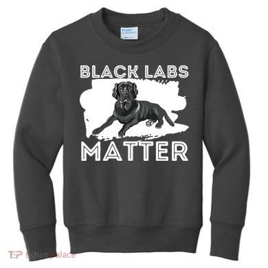 Black Labs Matter Labrador Retriever Lover Dog Owner Kids Sweatshirt