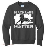 Black Labs Matter Labrador Retriever Lover Dog Owner Kids Sweatshirt thumb 0