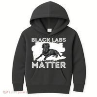 Black Labs Matter Labrador Retriever Lover Dog Owner Kids Hoodie thumb 0