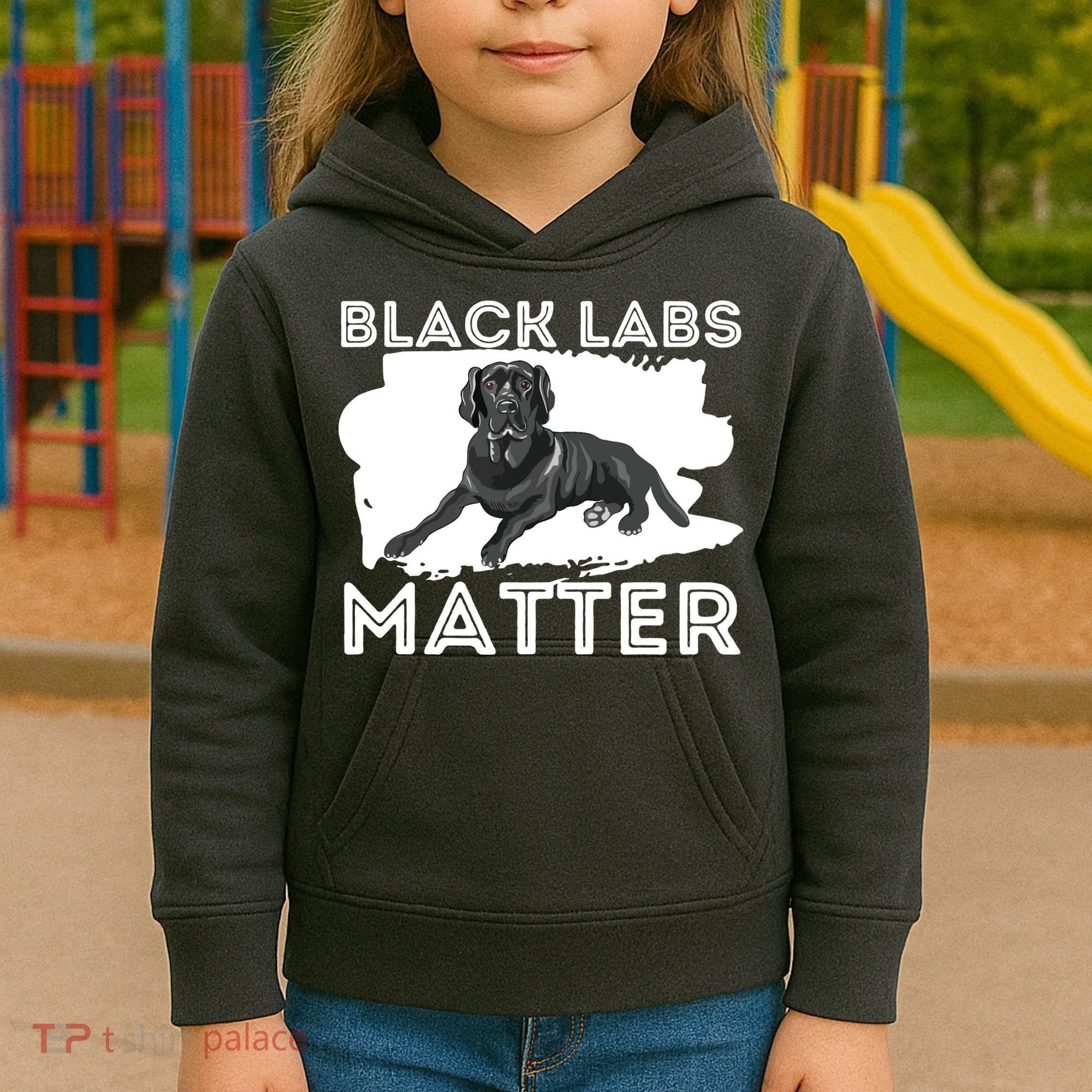 Black Labs Matter Labrador Retriever Lover Dog Owner Kids Hoodie