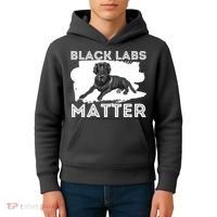 Black Labs Matter Labrador Retriever Lover Dog Owner Kids Hoodie thumb 4
