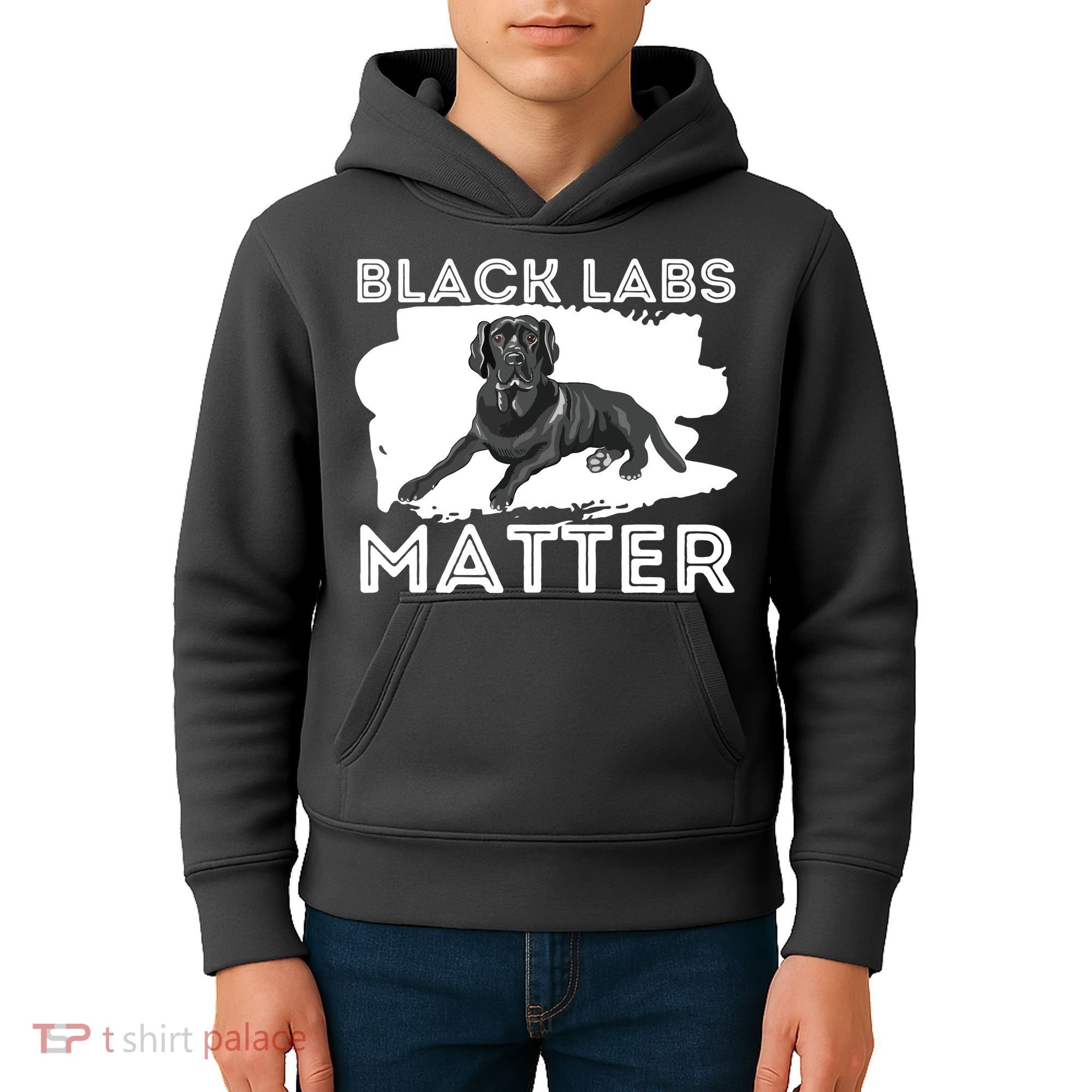 Black Labs Matter Labrador Retriever Lover Dog Owner Kids Hoodie