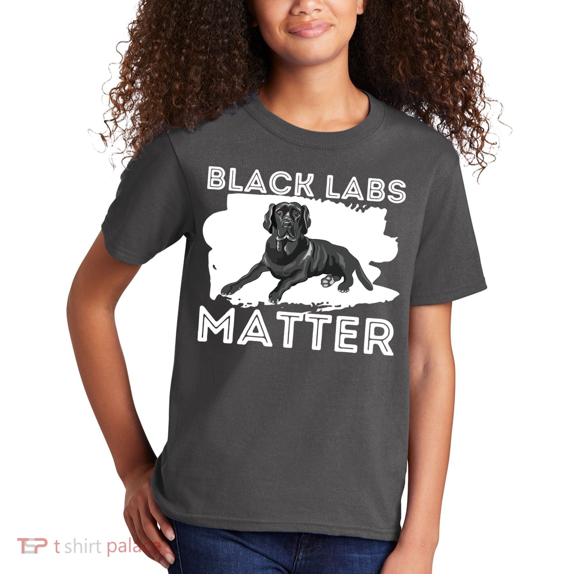 Black Labs Matter Labrador Retriever Lover Dog Owner Kids T-Shirt