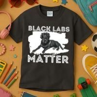 Black Labs Matter Labrador Retriever Lover Dog Owner Kids T-Shirt thumb 3